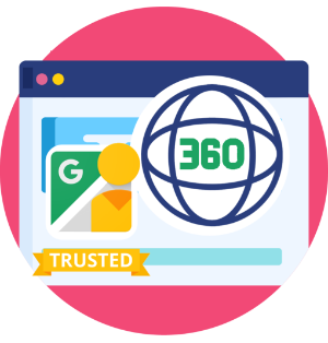 360 photography service icon