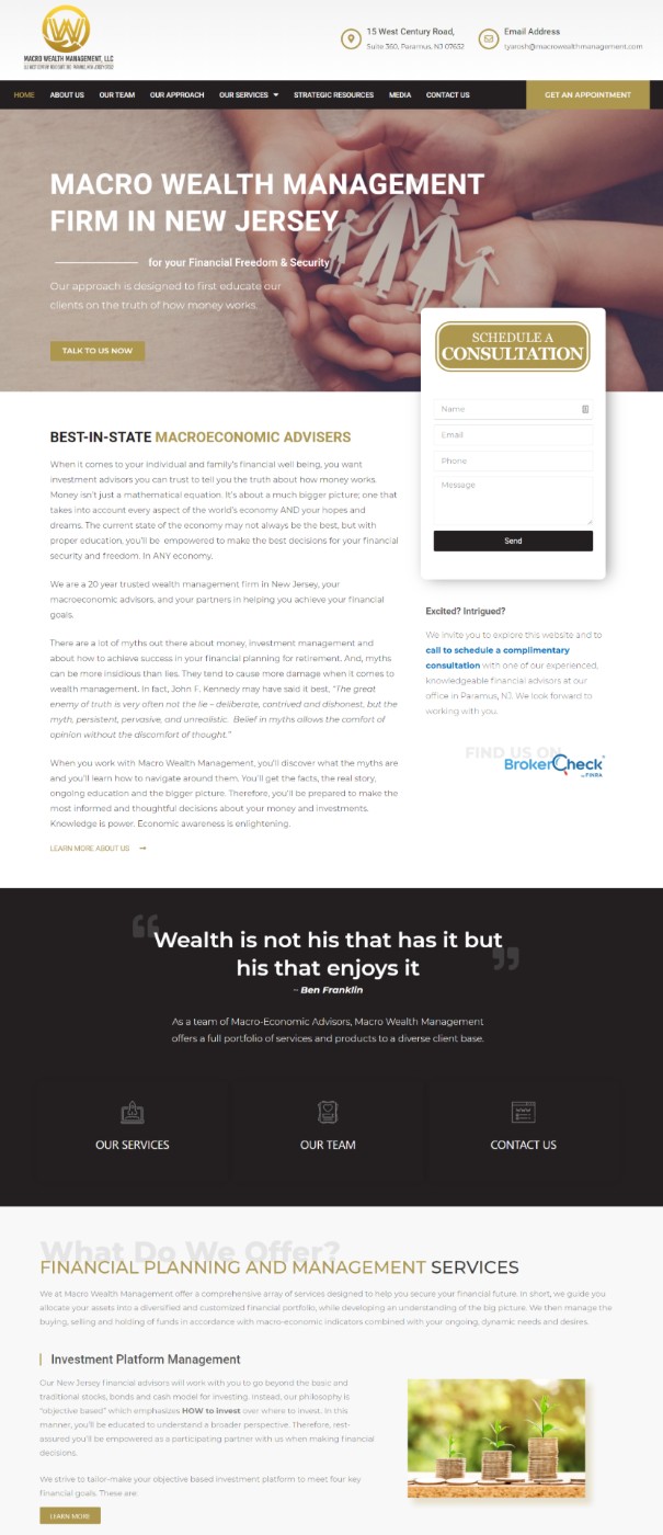 macro wealth management website by mtb strategies